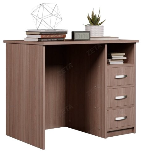 Стол письменный ZETA КУЛ, 100х61x75 см, темно-коричневый купить,NaN