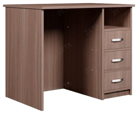 Стол письменный ZETA КУЛ, 100х61x75 см, темно-коричневый купить,NaN