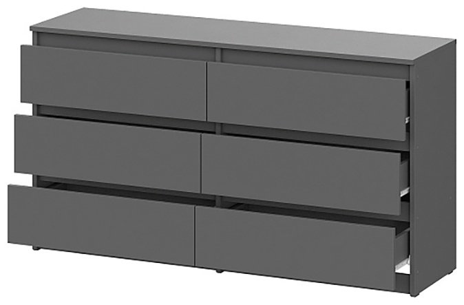 Комод SV Денвер, 138.10x39x75.4 см, графит купить,NaN