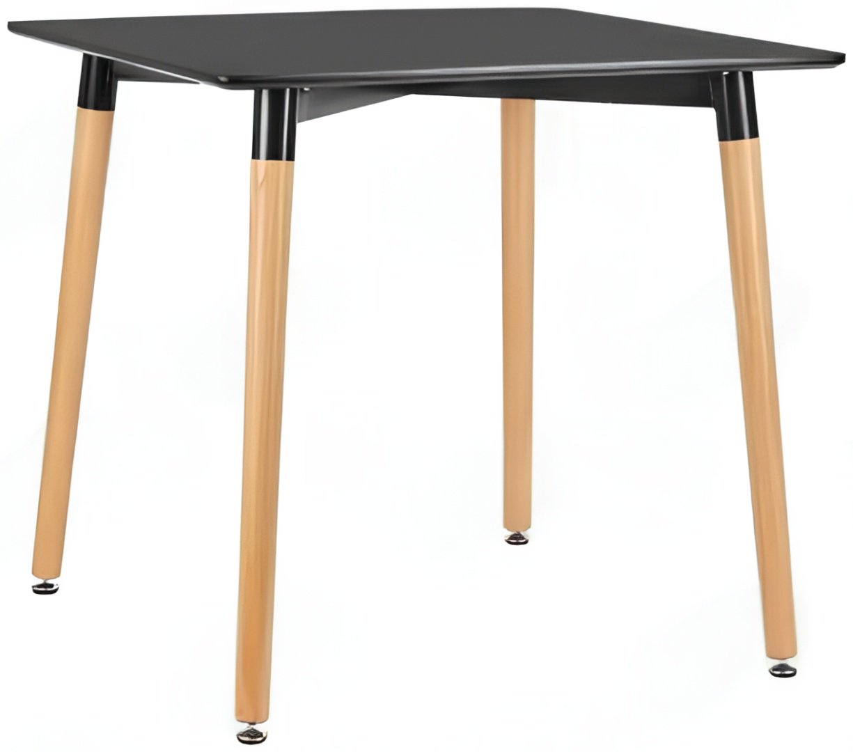 Обеденный стол САНРАЙЗ Т7, 80х80x75 см, МДФ, черный купить,NaN