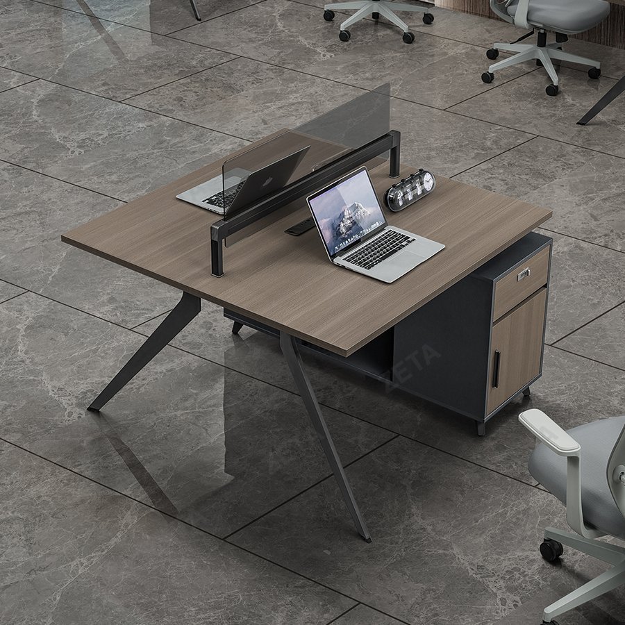 Стол компьютерный PG-F23A-2A, 120х120x113 см, серый, коричневый купить,NaN