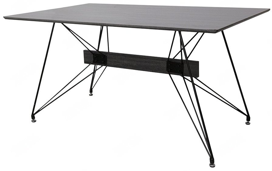 Обеденный стол Andrea JHT-8138-1, 150х90x75 см, ЛДСП, черный купить,NaN