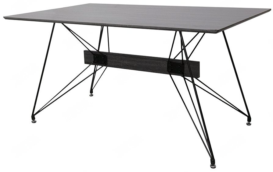 Обеденный стол Andrea JHT-8138-1, 150х90x75 см, ЛДСП, черный купить,NaN