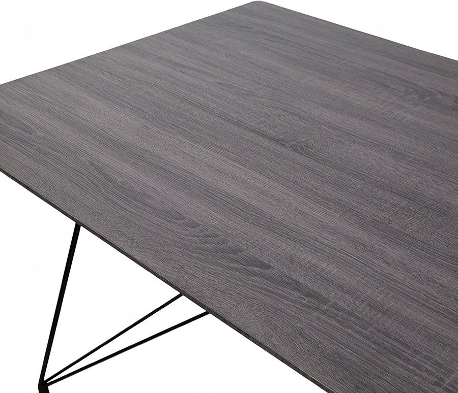 Обеденный стол Andrea JHT-8138-1, 150х90x75 см, ЛДСП, черный купить,NaN