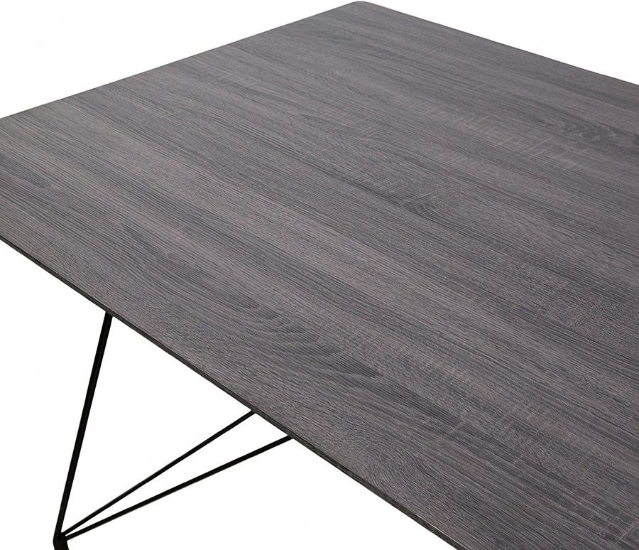 Обеденный стол Andrea JHT-8138-1, 150х90x75 см, ЛДСП, черный купить,NaN