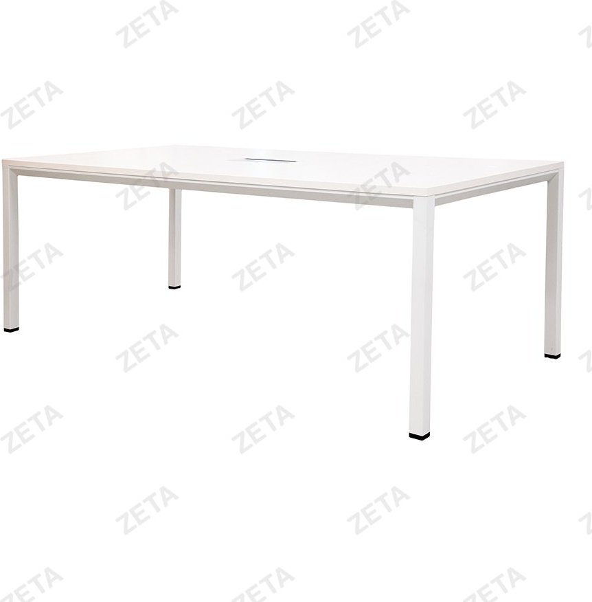 Обеденный стол ZETA PG-F22D-20D, 200х100x75 см, ЛДСП, белый купить,NaN