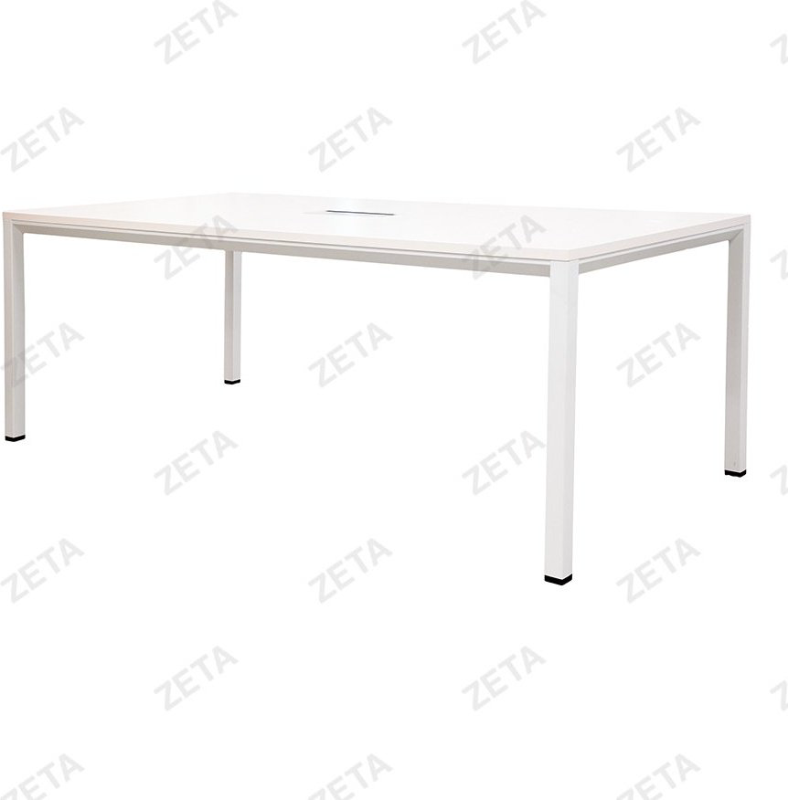 Обеденный стол ZETA PG-F22D-20D, 200х100x75 см, ЛДСП, белый купить,NaN