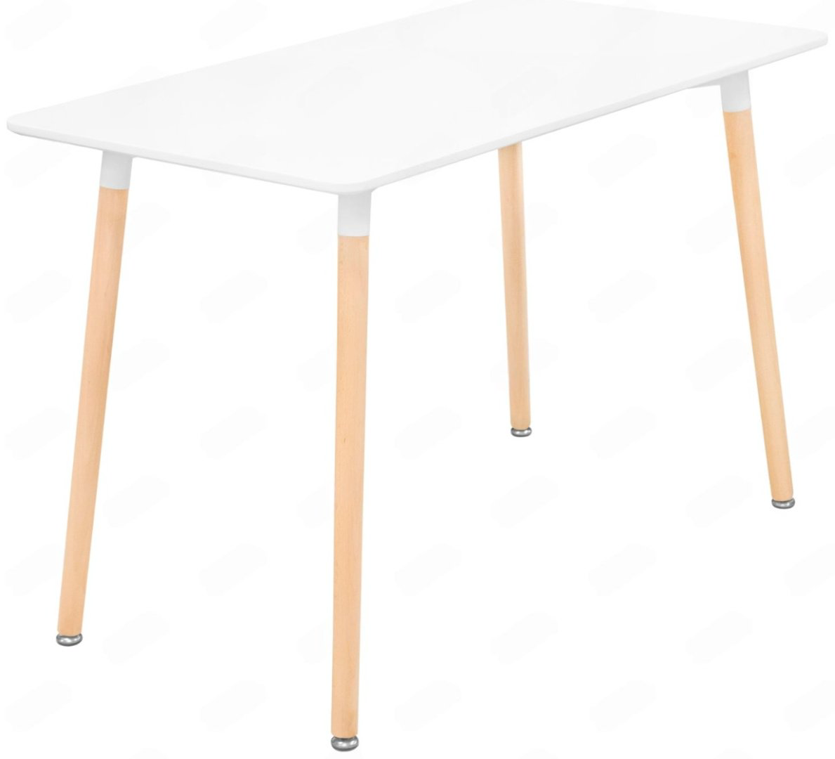 Обеденный стол САНРАЙЗ T6, 110х60x74 см, МДФ, белый купить,NaN