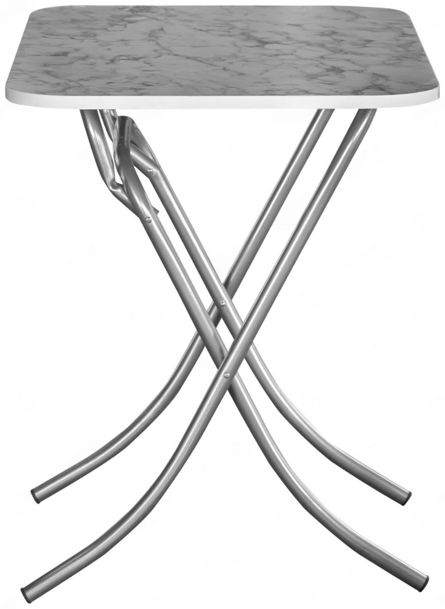 Обеденный стол Alesta 10157, 90х60x75 см, ЛДСП, белый купить,NaN