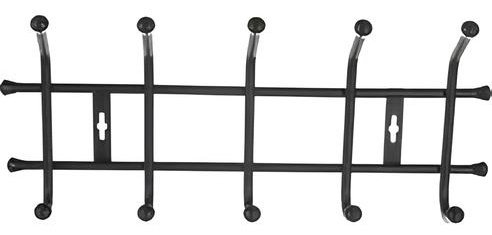 Вешалка настенная ВНТ5, металл, 21.5x8.5 см, черный купить,NaN