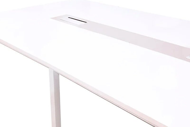 Стол для переговоров ZETA PG-F22D-30D, 300х140x75 см, белый купить,NaN