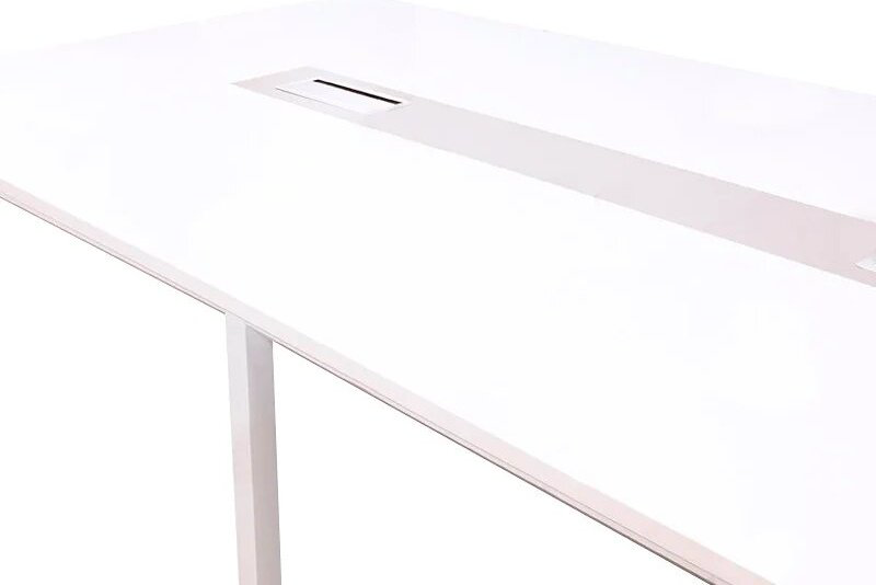 Стол для переговоров ZETA PG-F22D-30D, 300х140x75 см, белый купить,NaN