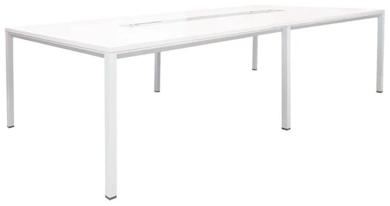 Стол для переговоров ZETA PG-F22D-30D, 300х140x75 см, белый купить,NaN