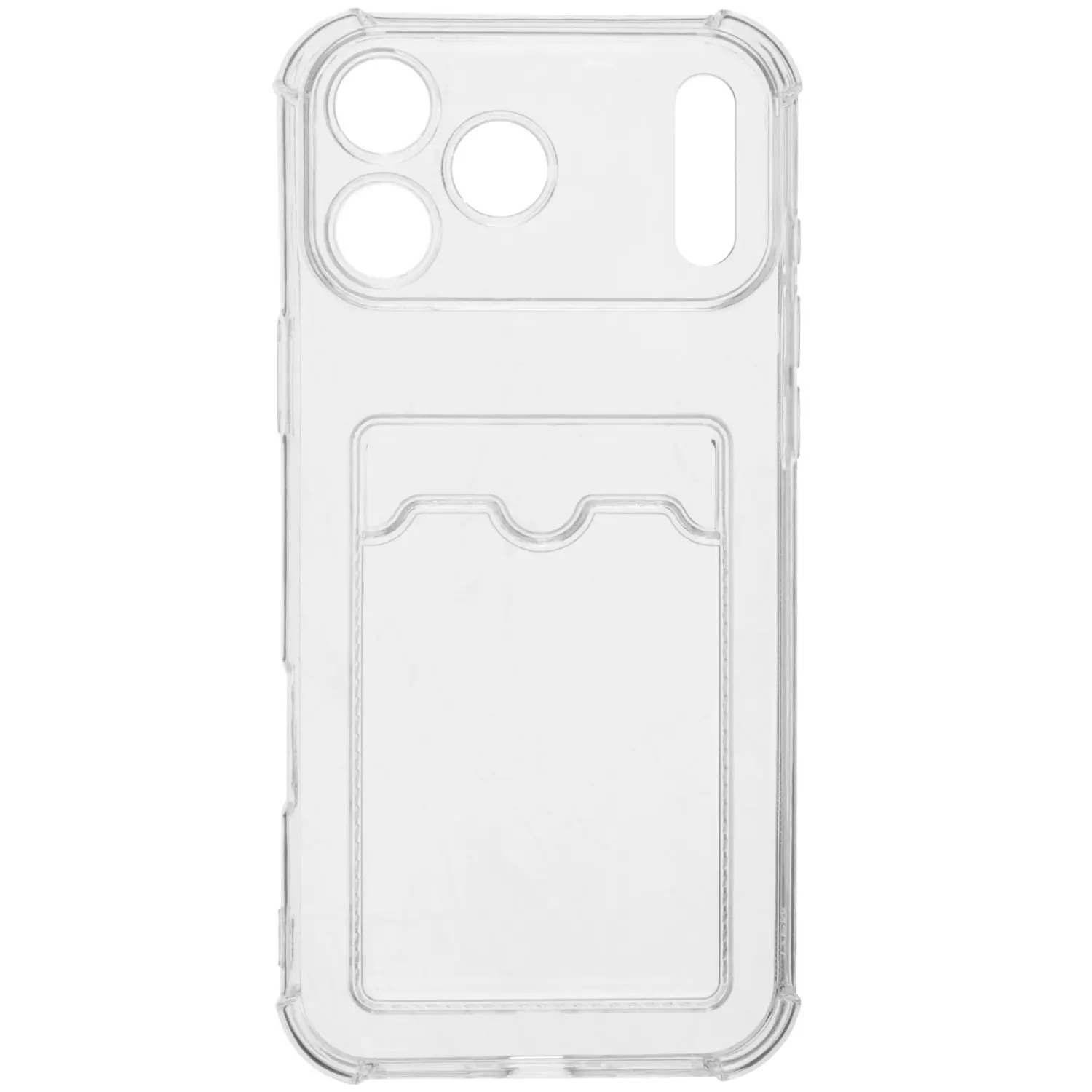 Чехол BoraSCO Bumper Case 75700 с картхолдером  для iPhone 17 Pro Max прозрачный  купить,2490