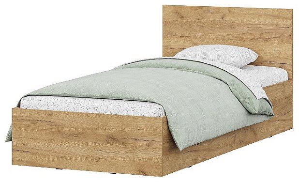 SV МСП 1 кровать одинарная односпальная, 90x200 см (без матраса, без подъёмного механизма) коричневый купить,NaN