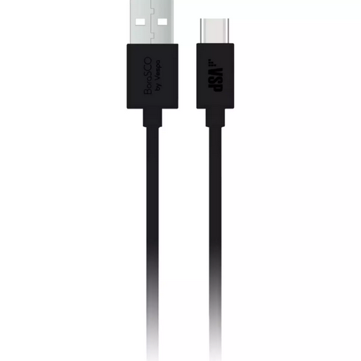 Кабель для телефона BoraSCO Type-C  37340 1m Black 