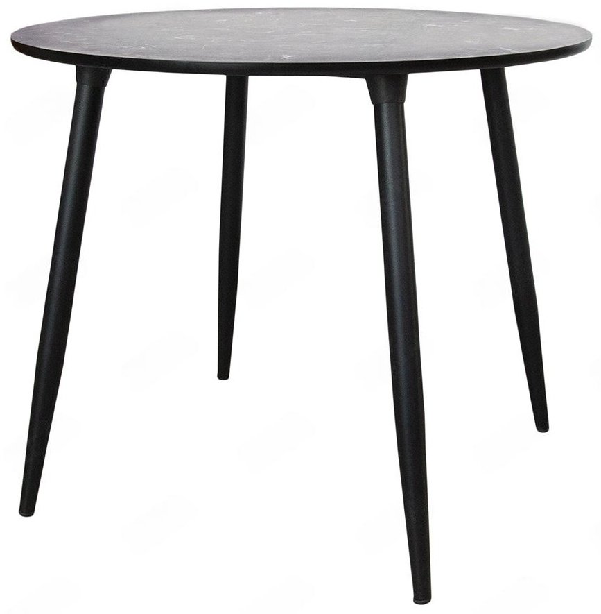 Обеденный стол Truva 1, 90х90x75 см, ЛДСП, черный купить,NaN