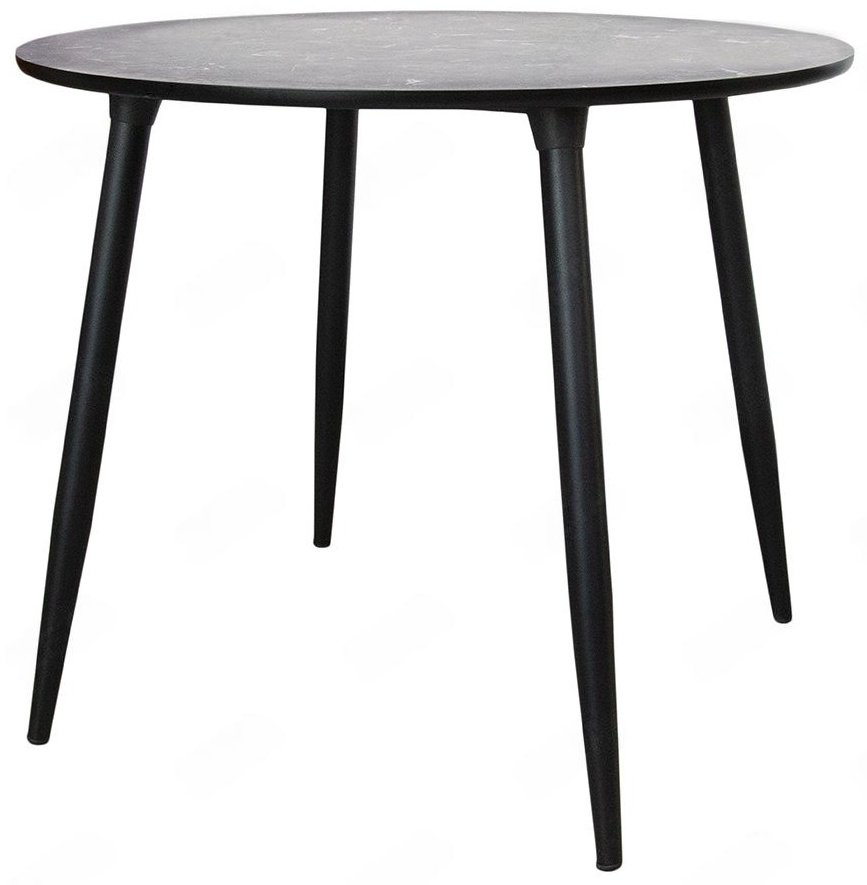 Обеденный стол Truva 1, 90х90x75 см, ЛДСП, черный купить,NaN