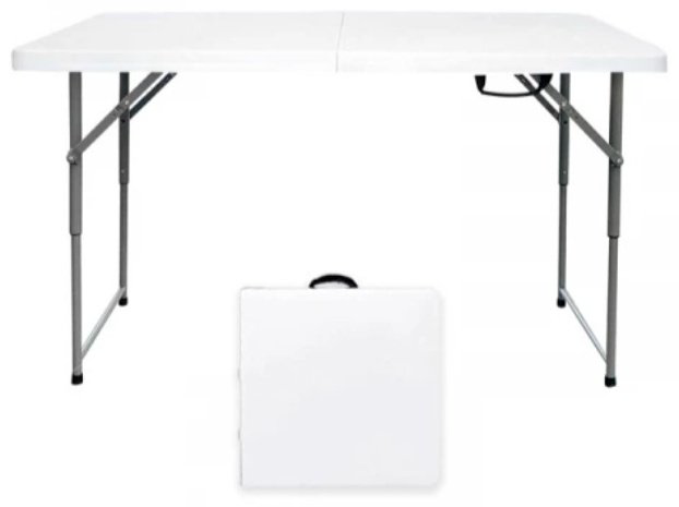 Стол-книжка ZETA YZ-Z123N, 60х123x72.5 см, пластик, белый купить,NaN