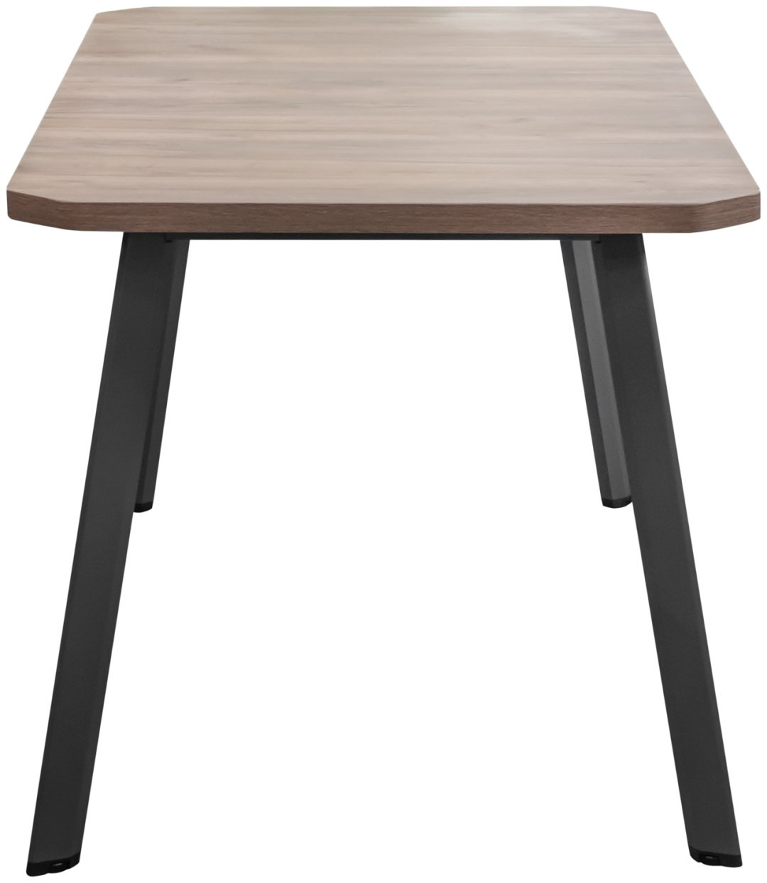 Обеденный стол ZETA PG, 160х80x75 см, ЛДСП, черный, коричневый купить,NaN