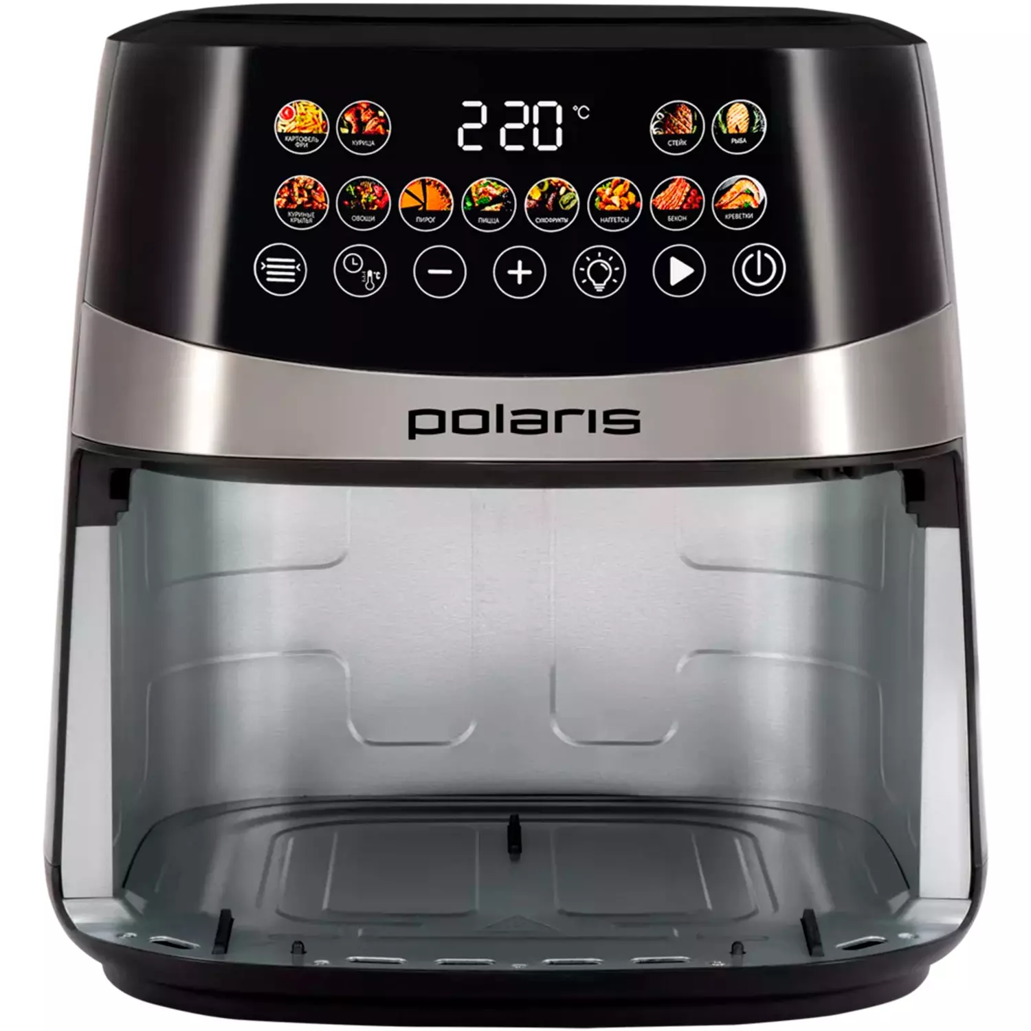Аэрогриль Polaris PAF 8005W WIFI IQ Home Black купить,109990