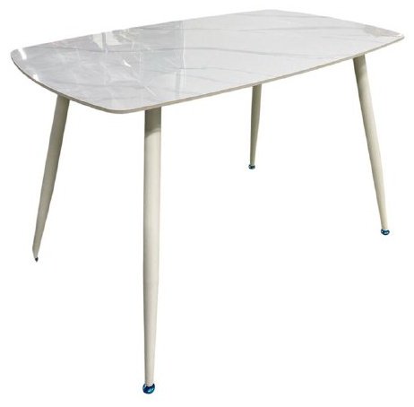 Обеденный стол ENGLIAN SANDER X, 75х120x76 см, керамика, бежевый купить,NaN