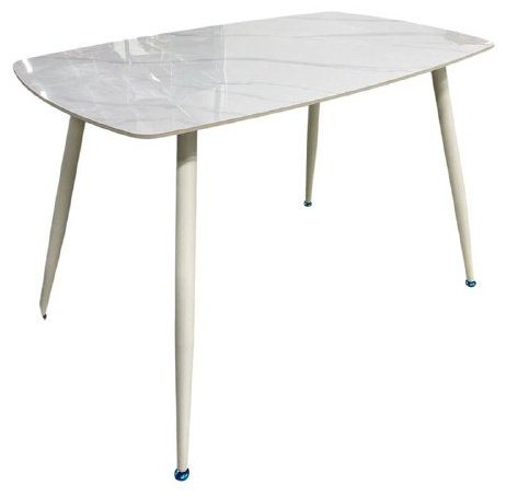 Обеденный стол ENGLIAN SANDER X, 75х120x76 см, керамика, бежевый купить,NaN