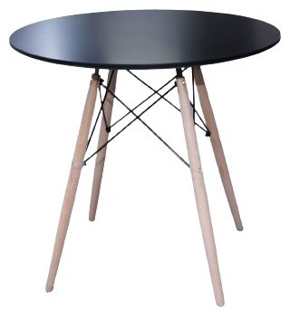 Обеденный стол САНРАЙЗ T5, 80х80x72 см, МДФ, дерево, черный купить,NaN