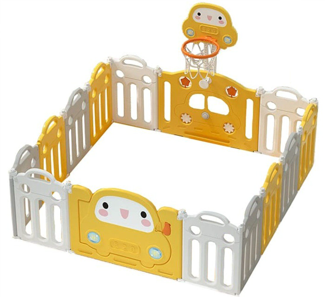 Игровой манеж Pituso Машинка L-QCWL02 желто-белый - ForteMarket Игровой манеж Pituso Машинка L-QCWL02 желто-белый купить,79300