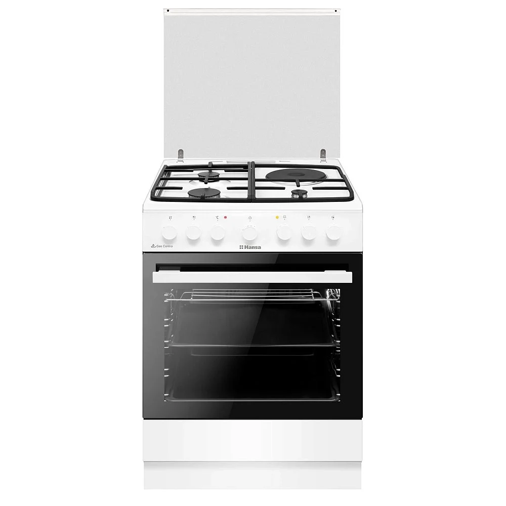 Комбинированная плита Hansa FCMW581433 белая - ForteMarket Комбинированная плита Hansa FCMW581433 белая купить,0