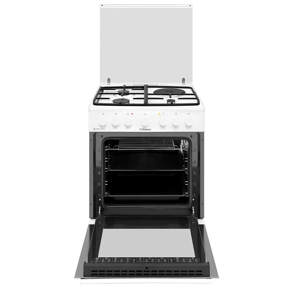 Комбинированная плита Hansa FCMW581433 белая - ForteMarket Комбинированная плита Hansa FCMW581433 белая купить,0