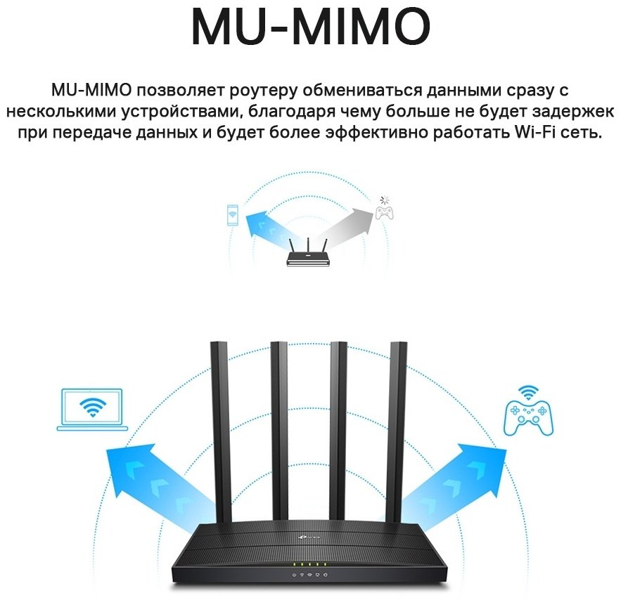 Wi-Fi роутер TP-LINK Archer C6U - ForteMarket Wi-Fi роутер TP-LINK Archer C6U купить,31990