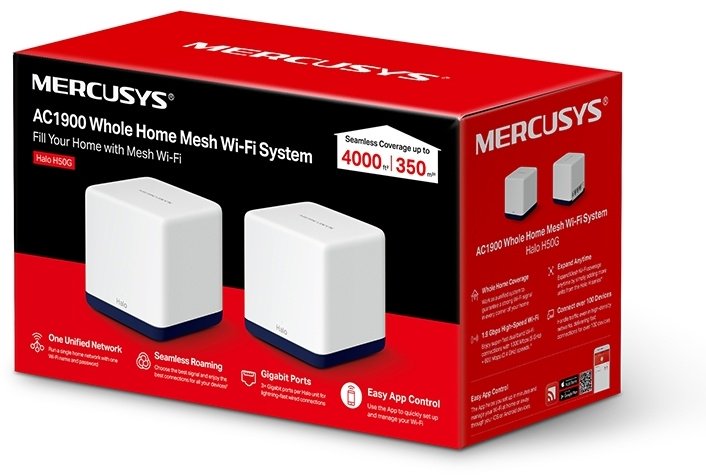 MESH-система Mercusys Halo H50G(2-pack)