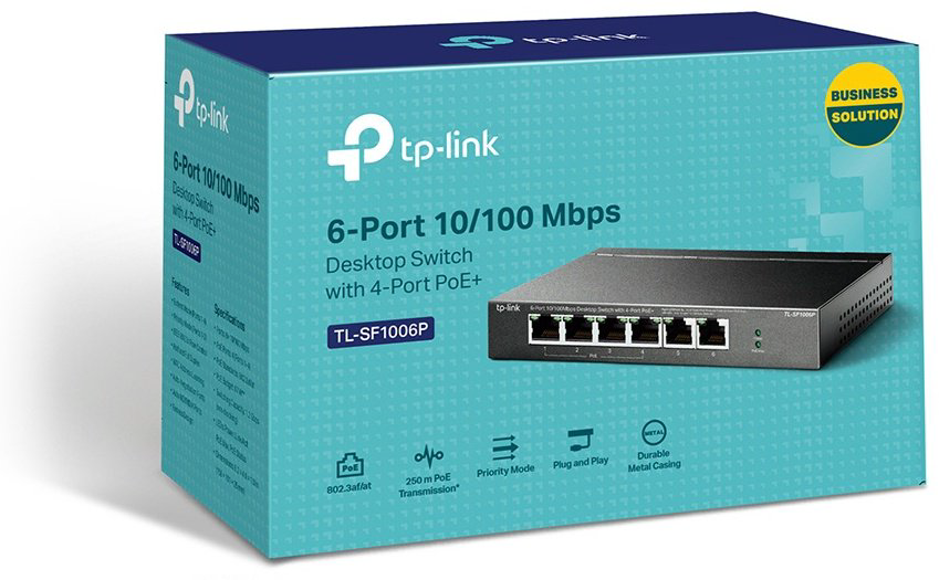 TP-Link TL-SF1006P черный - ForteMarket TP-Link TL-SF1006P черный купить,25606