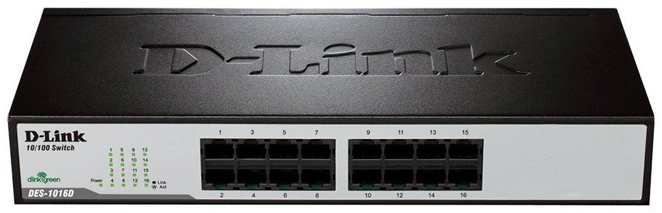 D-link DES-1016D/H1A черный