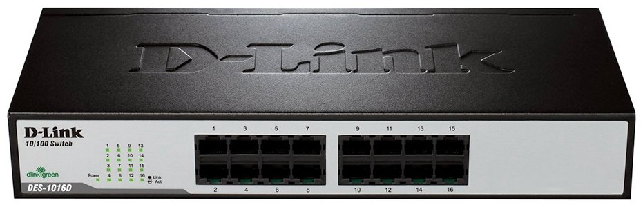 D-link DES-1016D/H1A черный купить,NaN