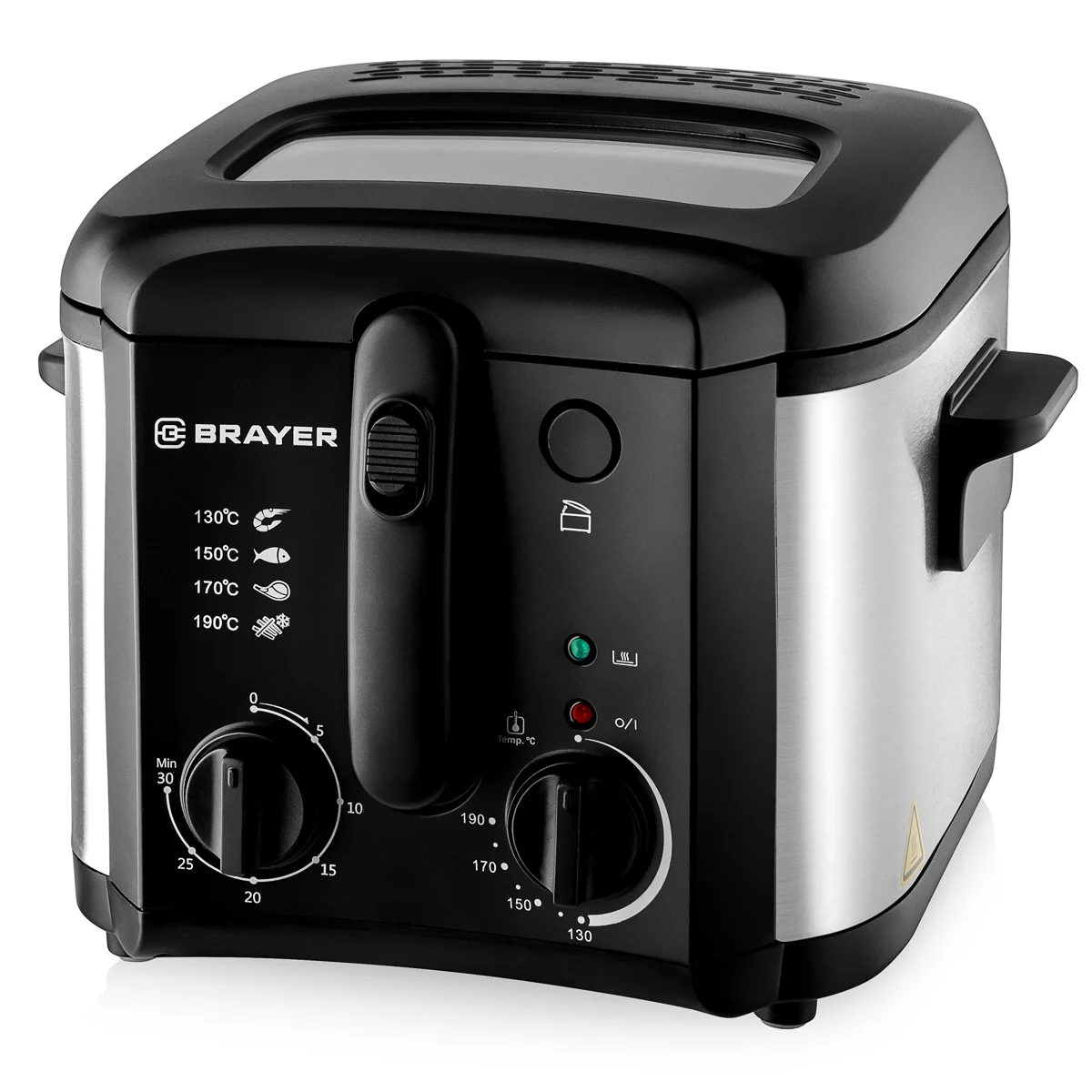 Фритюрница Brayer BR2833 черно-серебристая