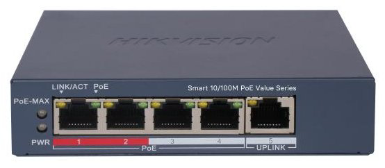 Коммутатор Hikvision DS-3E1105P-EI/M (V2)