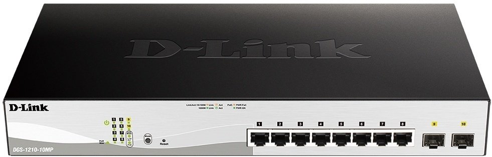Коммутатор D-link DGS-1210-10MP/F3A