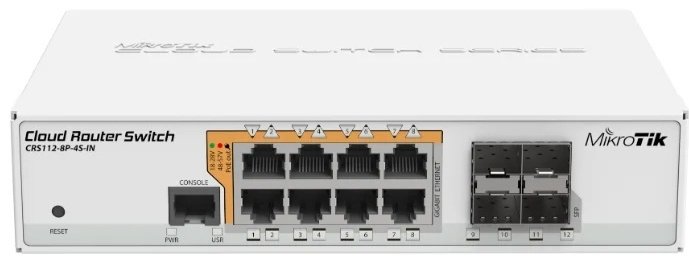 MikroTik CRS112-8P-4S-IN белый купить,162000