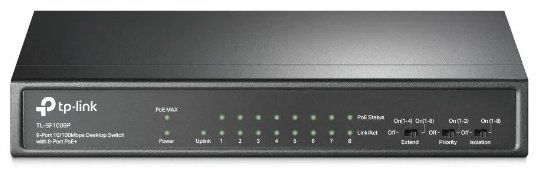 Коммутатор TP-Link TL-SF1009P чёрный