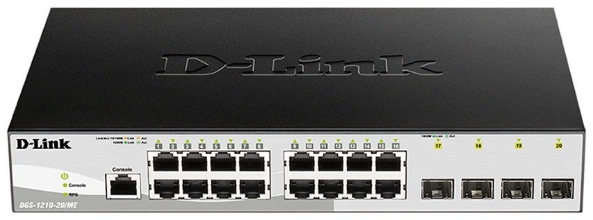 D-link DGS-1210-20/ME/B1A черный купить,NaN