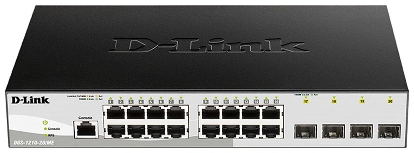D-link DGS-1210-20/ME/B1A черный купить,NaN