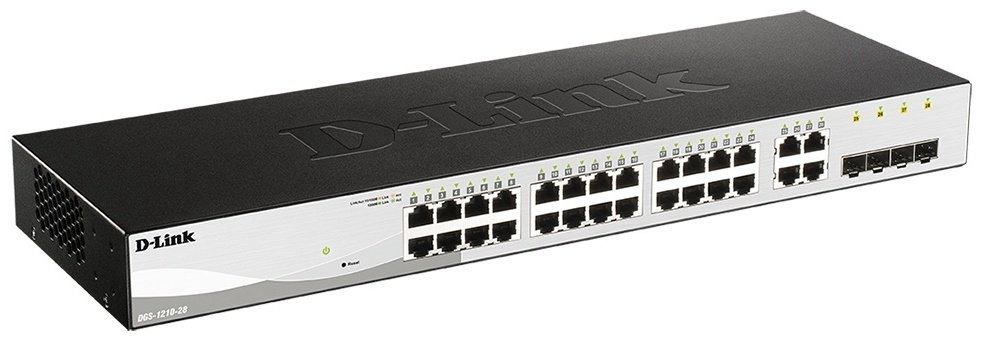 &nbsp;D-Link DGS-1210-28/FL1A черный купить,NaN