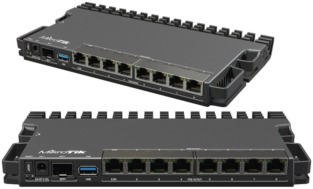 Маршрутизатор MikroTik RB5009UPr+S+IN чёрный 