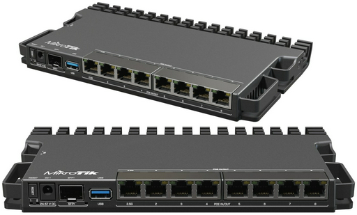 Маршрутизатор MikroTik RB5009UPr+S+IN чёрный 