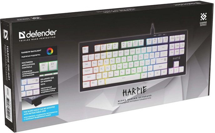 Клавиатура Defender GK-401 (45401) черный купить,9490