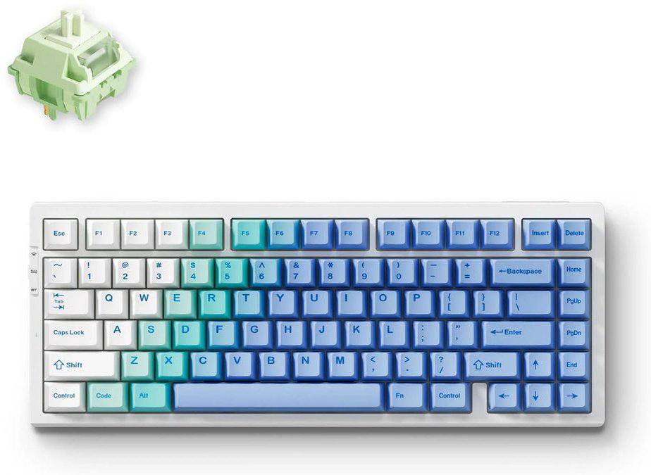 Клавиатура MCHOSE G75 PRO Matcha Latte Switch V2 Arctic Snow, G75-12A синий купить,NaN