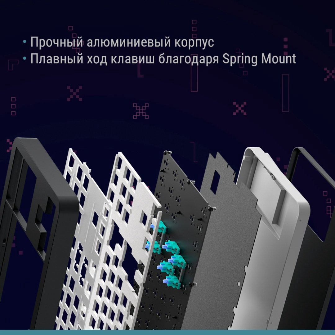 Клавиатура DARK PROJECT ALU87B Bushido черный купить,NaN