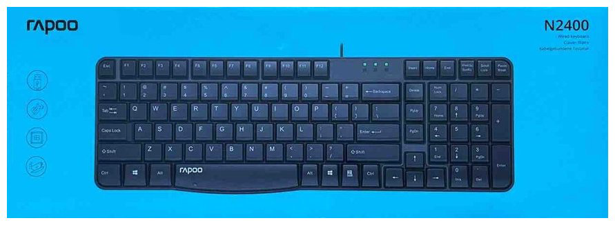 Клавиатура Rapoo NK2400 черный - ForteMarket Клавиатура Rapoo NK2400 черный купить,3782